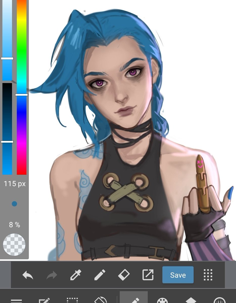 #jinx #Arcane #Netflix #fanart #medibangpaint #commissionsopen