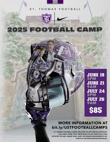 Coach Glenn Caruso (@coach_caruso) on Twitter photo 🚨UST 🏈 Recruiting Prospect Camps
☀️ Summer ‘2️⃣5️⃣ <a href="/UofStThomasMN/">University of St. Thomas</a>
🟣
⚪️
⚫️
Camp Registration & Info 🖊️ ⬆️👇
ustfootball.totalcamps.com/shop/EVENT
☑️ #Pion23rs • #Leg24y • #Pa25ion ✅ 🚨UST 🏈 Recruiting Prospect Camps
☀️ Summer ‘2️⃣5️⃣ <a href="/UofStThomasMN/">University of St. Thomas</a>
🟣
⚪️
⚫️
Camp Registration & Info 🖊️ ⬆️👇
ustfootball.totalcamps.com/shop/EVENT
☑️ #Pion23rs • #Leg24y • #Pa25ion ✅