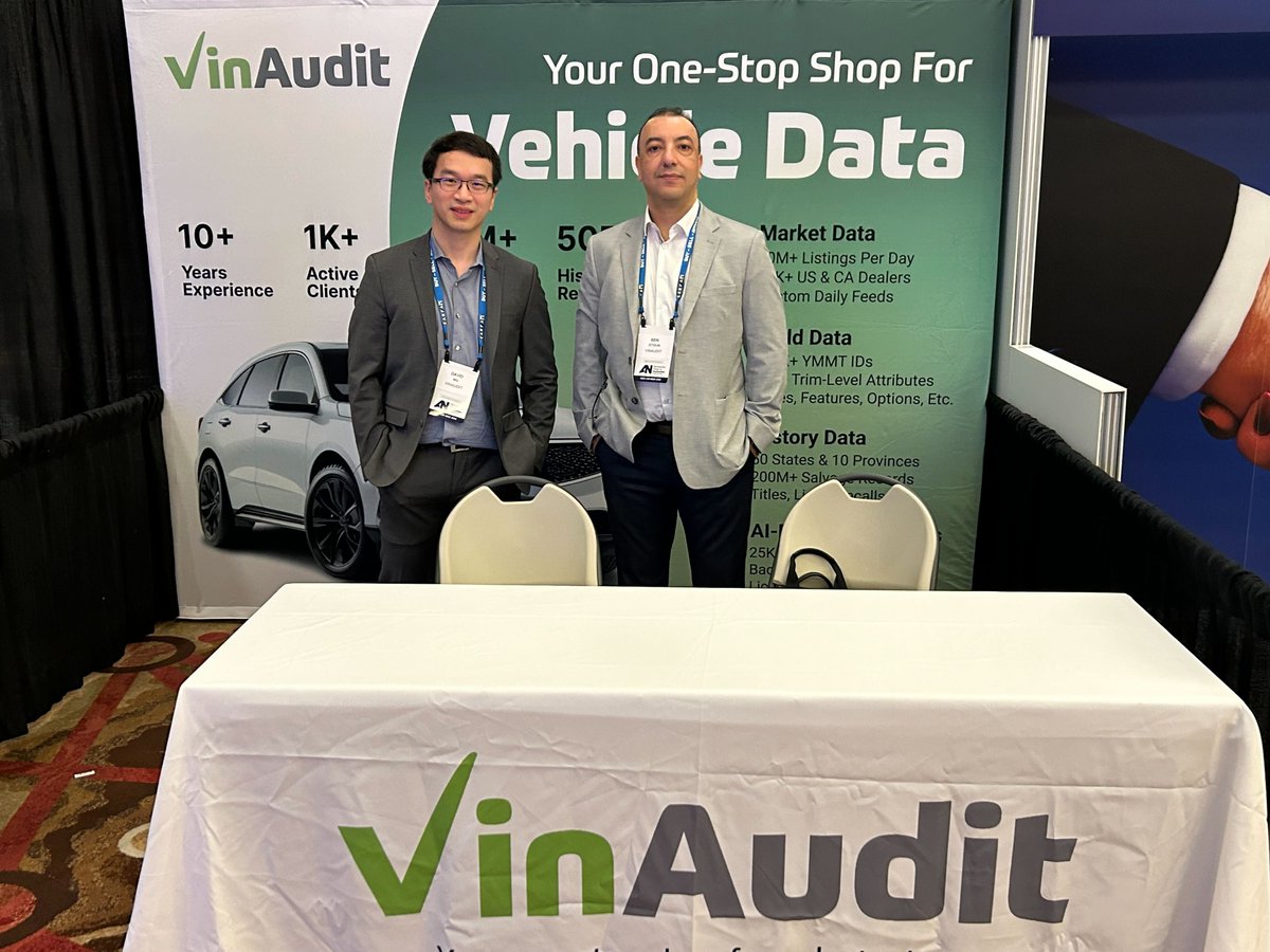 vinauditllc's tweet photo. Such a productive week at #UCW2024 
It’s been so great to see everyone out in Scottsdale, AZ. Many informative sessions and valuable contacts—we'll be back next year!

#AutomotiveData #UsedCarWeek #VinAudit https://t.co/Vg1qF5PyY3