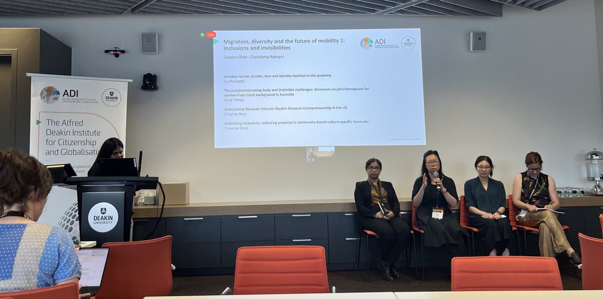 Spectacular line up for the Migration, Diversity and the Future of Mobility session @Deakin_ADI #remakingfutures conference <a href="/SSNDeakin/">Deakin Science and Society Network</a>
