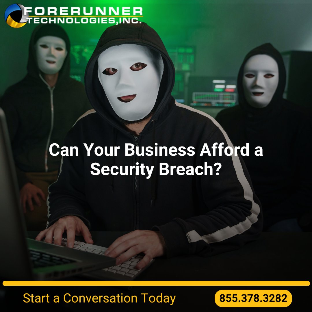 ForerunnerTS's tweet photo. Security breaches cost companies millions annually. Protect your business with the best cybersecurity solutions available.
#Cybersecurity #DataProtection #BusinessSecurity #ForerunnerTech #nec #mitel https://t.co/hGq3tDoQRV