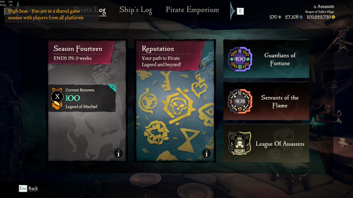 124 levels in hourglass in one long day. thanks community weekend🖤  <a href="/SeaOfThieves/">Sea of Thieves</a> #SeaOfThieves
My brain is fried now💀