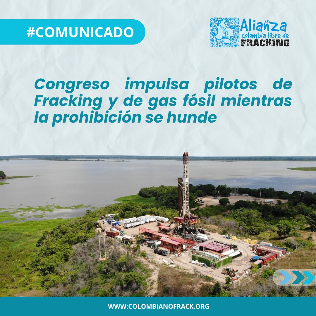 NoFrackingEnCol's tweet photo. 🚨¡Alerta ambiental!🌱
🔴#Comunidado
Disponible en nuestra página web.
https://t.co/0hIdbI7rqM
#ElGasNoEsTransición #NoAlFrackingNiALosYNC #ElFrackingNoVa #TransiciónSinFósiles https://t.co/6wP4pHHSbm