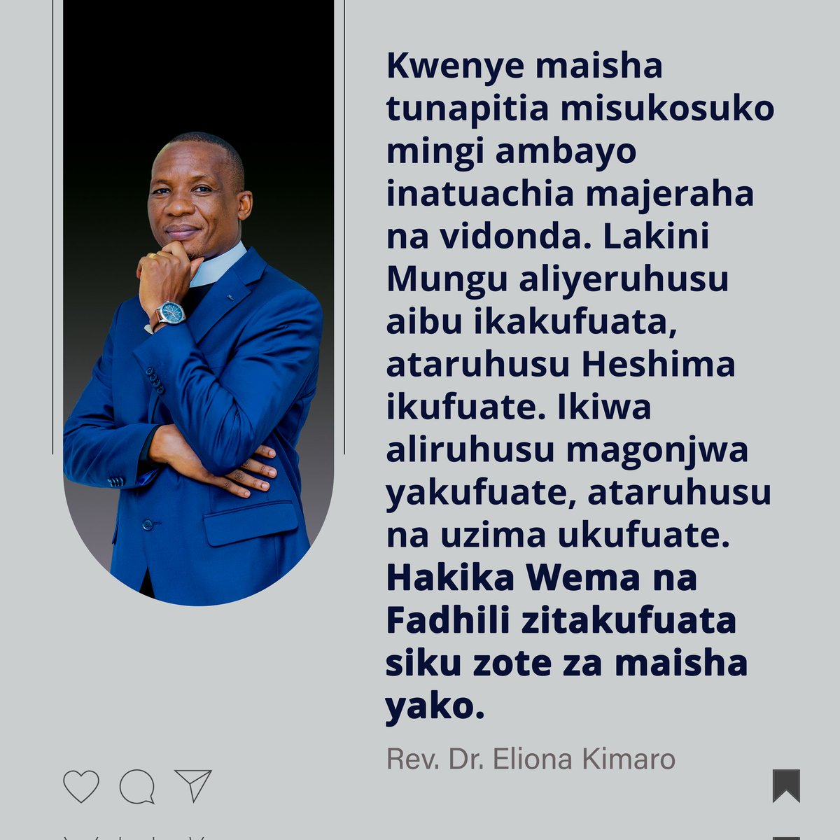 ElionaKimaro's tweet image. Mungu yuko nawe nyakati zote.