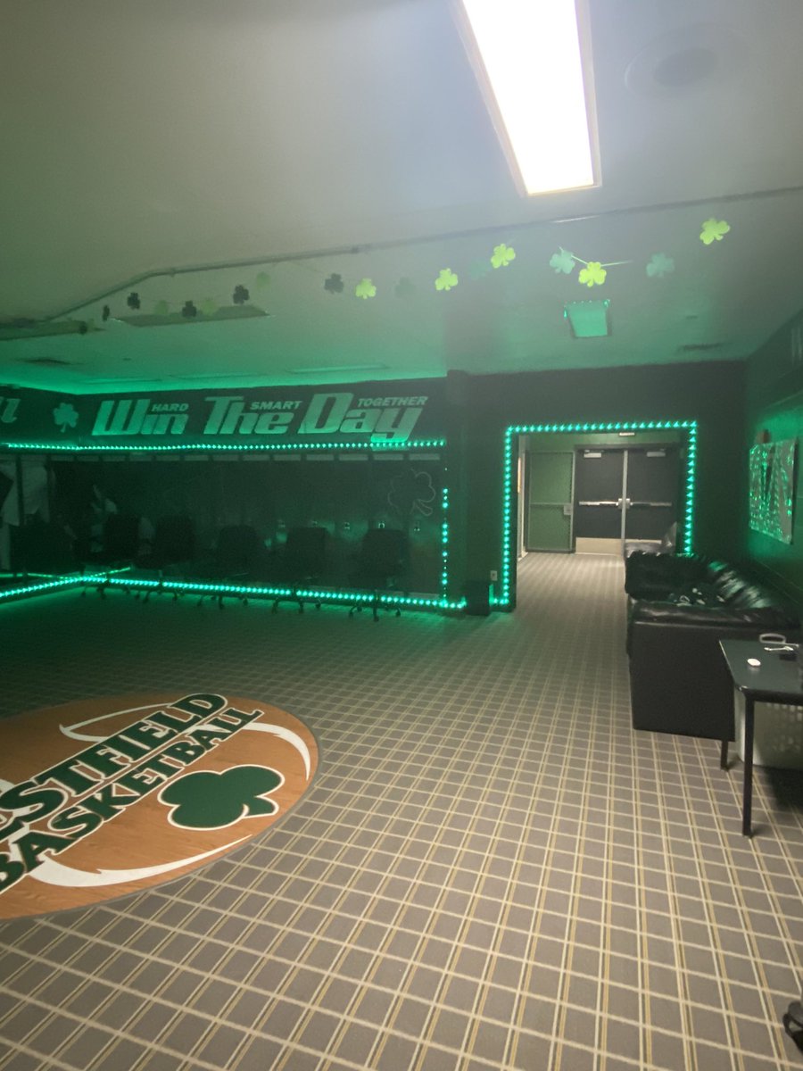 It was time for NEW chairs and LED lights for the lockerroom.   We put the boys to work assembling their own chairs.