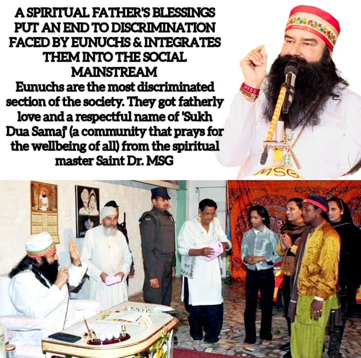 In our country there is a lot of discrimination against the Kinnar class. Saint MSG Insan has renamed it #सुखदुआ_समाज because they ask for the good of all and pray for the happiness of all