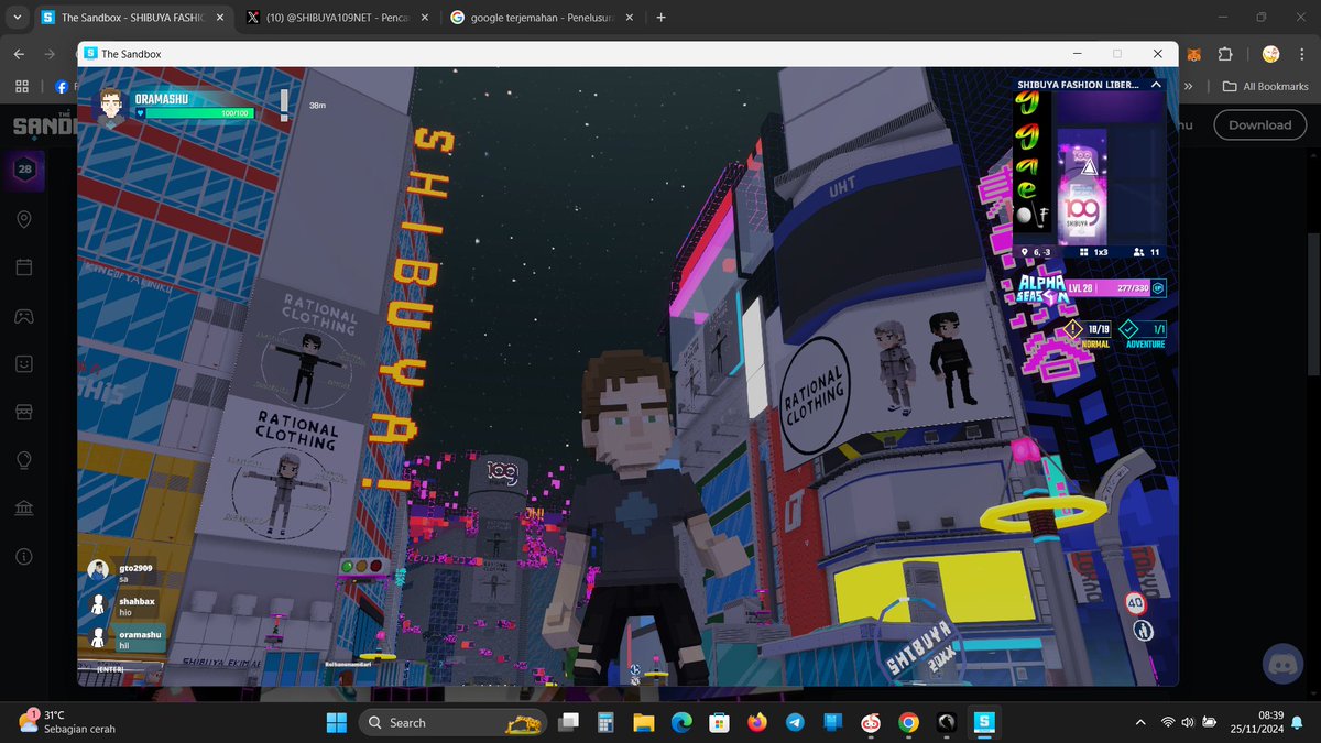 Strutting my stuff in <a href="/SHIBUYA109NET/">SHIBUYA109</a> Fashion Liberation in <a href="/TheSandboxGame/">The Sandbox</a>. Tokyo street style has nothing on this! 👗👠 register-landings.sandbox.game/alphaseason4-s… #TheSandbox #AlphaSeason4 #AS4SocialChallenge