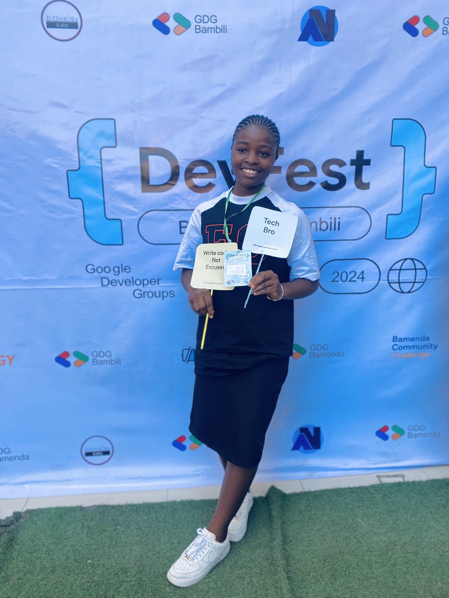 Etow Faith (@faithetow) on Twitter photo Devfest made me smile again 😊😊
One big Tech Bro😂😂
😎
#DevFest2024
#DevfestBamendaxBambili2024
#DevfestBamendaxBambili
<a href="/GDGBamenda/">GDG Bamenda</a>
<a href="/gdg_bambili/">GDG Bambili</a> Devfest made me smile again 😊😊
One big Tech Bro😂😂
😎
#DevFest2024
#DevfestBamendaxBambili2024
#DevfestBamendaxBambili
<a href="/GDGBamenda/">GDG Bamenda</a>
<a href="/gdg_bambili/">GDG Bambili</a>