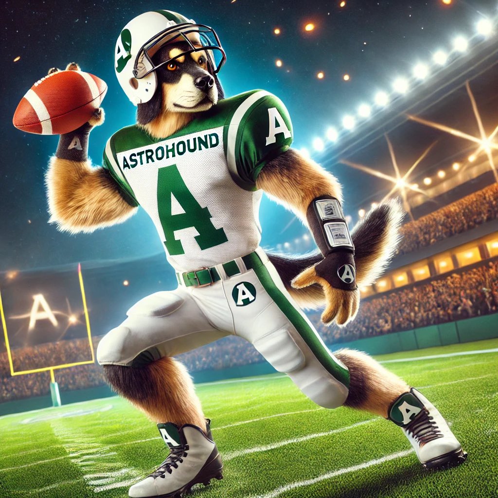 HoundAstro's tweet photo. $ASTRH🚀🚀 

The coin that shows versatility! 🏈

AstroHound is here to inspire you on the field and in your wallets. 

$ASTRH - Buy, tweet, and join the Pack as we journey to the moon! 🚀  

CA: 8pj1YDGXqoyfwu5kwWkBsk6UH36SLk9GLWYPJnjPpump  

 XPack : [https://t.co/4VTHuvjHvv] https://t.co/QpIekjRZ1r