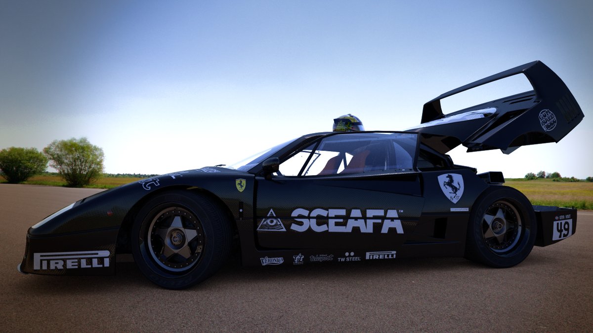 sceafa_studios's tweet photo. Welcome to Sceafa's Garage... From The Archives: The Carbon Black F40... #SceafasGarage #F40 #Ferrari #Sceafa #GusKnot #Groningen #Grunn #SXM #ArtCars #CarArt #Art https://t.co/0wmUuMO6td
