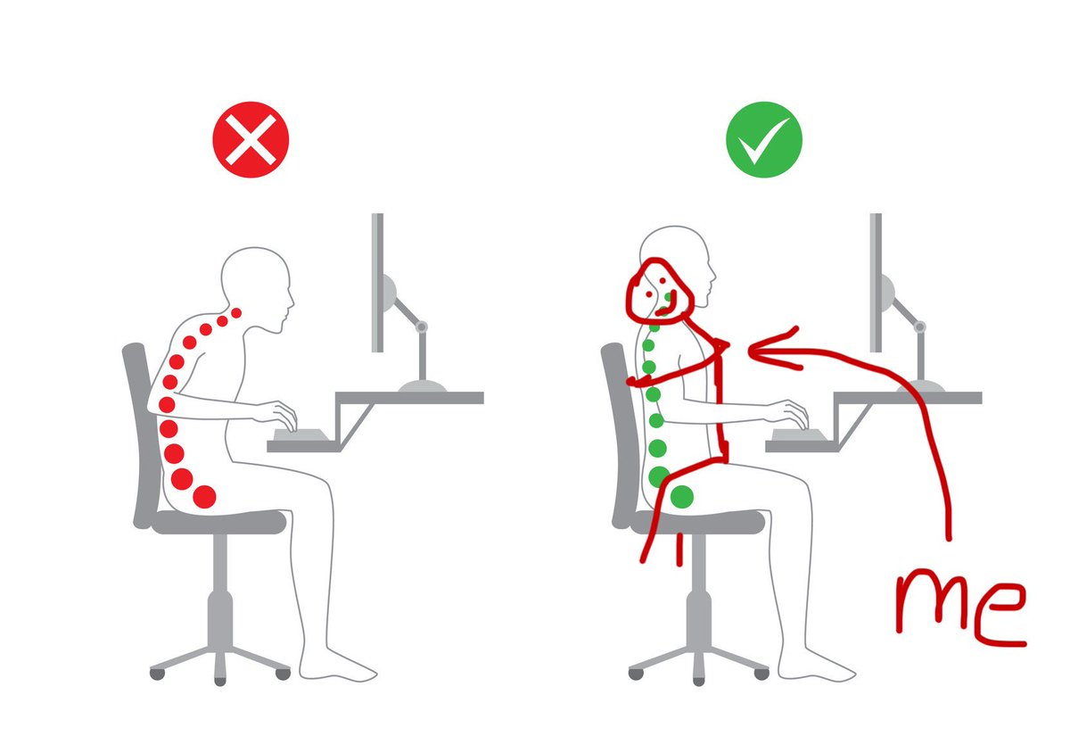 sup3rmodelgf's tweet photo. had to remind her of proper gaming posture https://t.co/bKigvhiQxL
