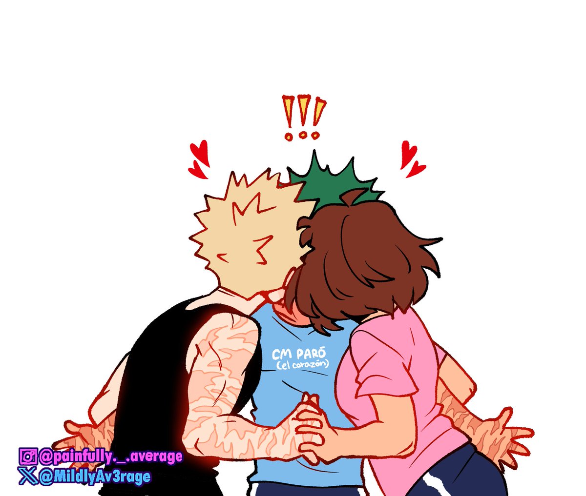 MildlyAv3rage's tweet photo. "Bakudeku" "Izuocha"
BESO DE TRES‼️‼️🗣️🗣️

#izukacchako #bakudekuraka #MHA https://t.co/5k5w2RMav2