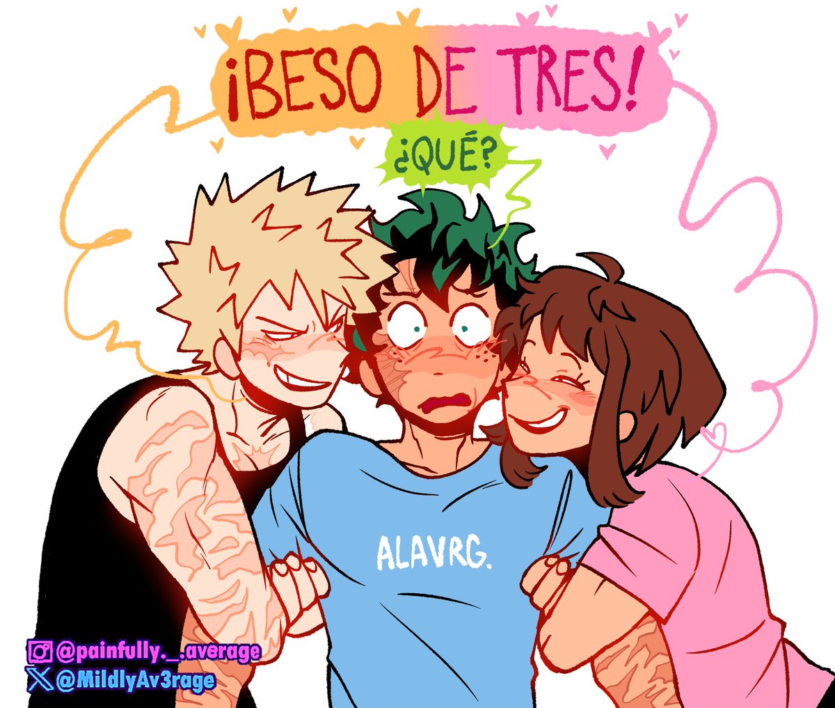 MildlyAv3rage's tweet photo. "Bakudeku" "Izuocha"
BESO DE TRES‼️‼️🗣️🗣️

#izukacchako #bakudekuraka #MHA https://t.co/5k5w2RMav2
