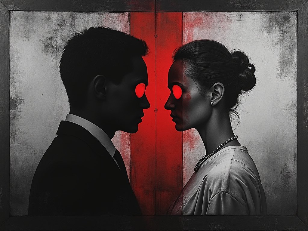 MikeRandomArt's tweet photo. ▫️⚫⚪🔴▫️
🔹mirror of true feelings🔹
#AIart #redblackwhite #redwithbandw https://t.co/NwKl4ltkaJ