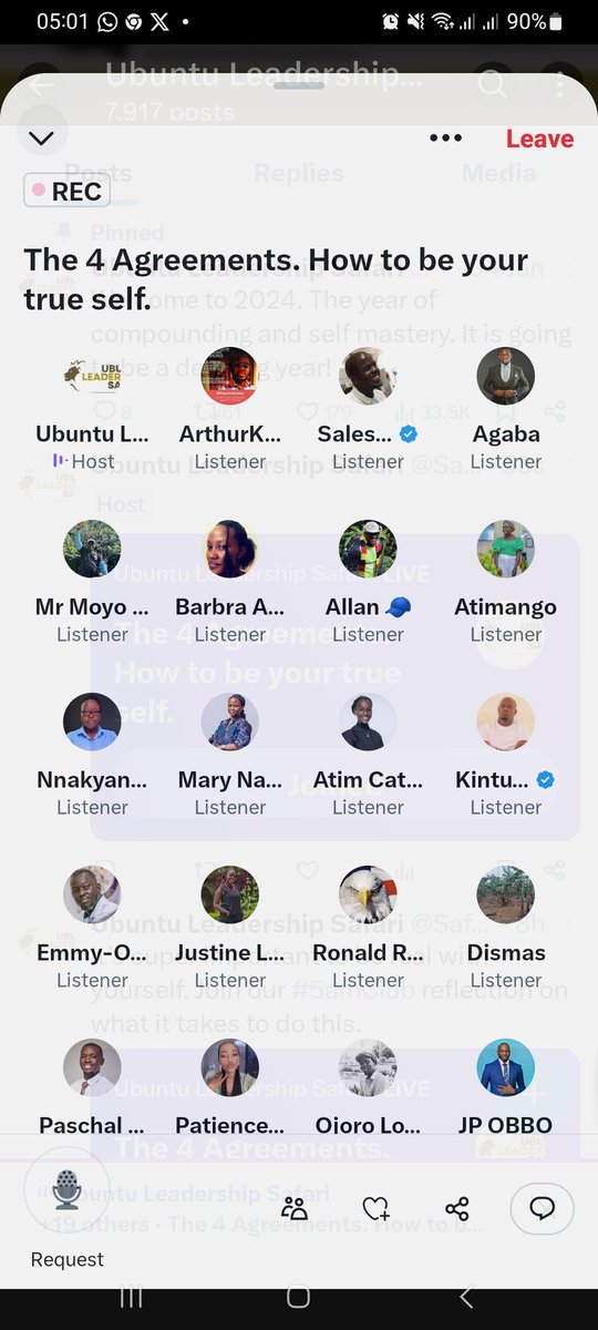 ArthurKmo's tweet image. #BeTrueToYourself - 4 Agreements 
1. To be impeccable with your word: It's important to gain trust &amp;amp; trust comes from your word. Avoid using self-defeating words. Power of mind is driven by power of words.
~@Comrade_Otoa
#UbuntuLeadershipSafari #5amClub reflection
@SafariUbuntu