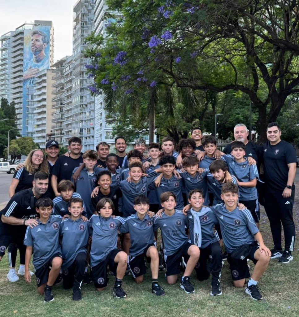 Inter Miami’s academy squad in Rosario, Argentina 🇦🇷 

Can you spot both the Messi’s?