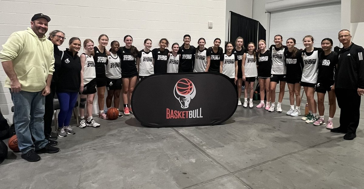 NE Storm SS 7th Platinum poses with their “big sisters” 8th grade (Maria) that won the <a href="/BasketBullhoops/">BasketBull</a> Mohegan Sun tourney in dominant fashion. It doesn’t get better than this! #Together <a href="/coachsach2/">Mike Sacchitella</a> <a href="/mariasach3/">maria</a> <a href="/NEStormBball/">New England Storm</a>