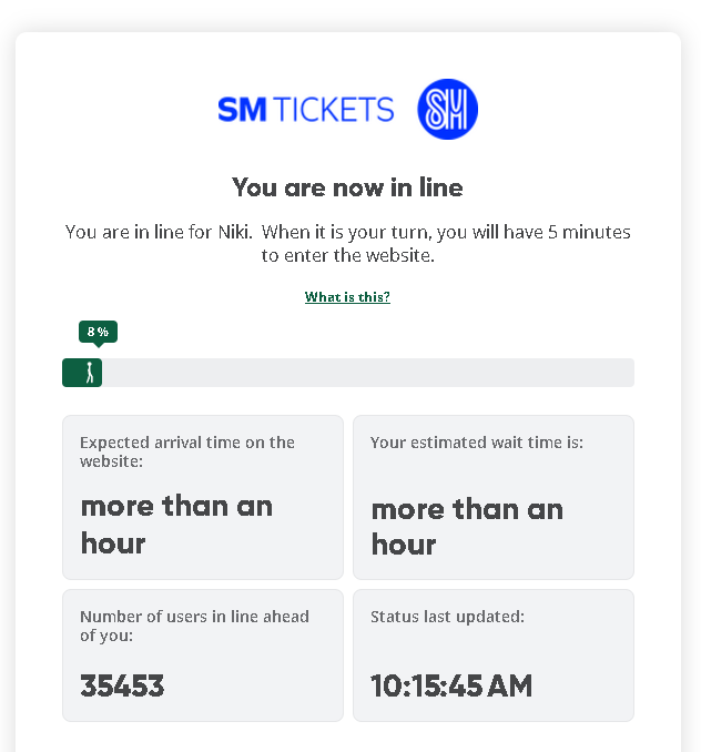 anong sold out na huhu saglet! #NIKIWorldTourPH