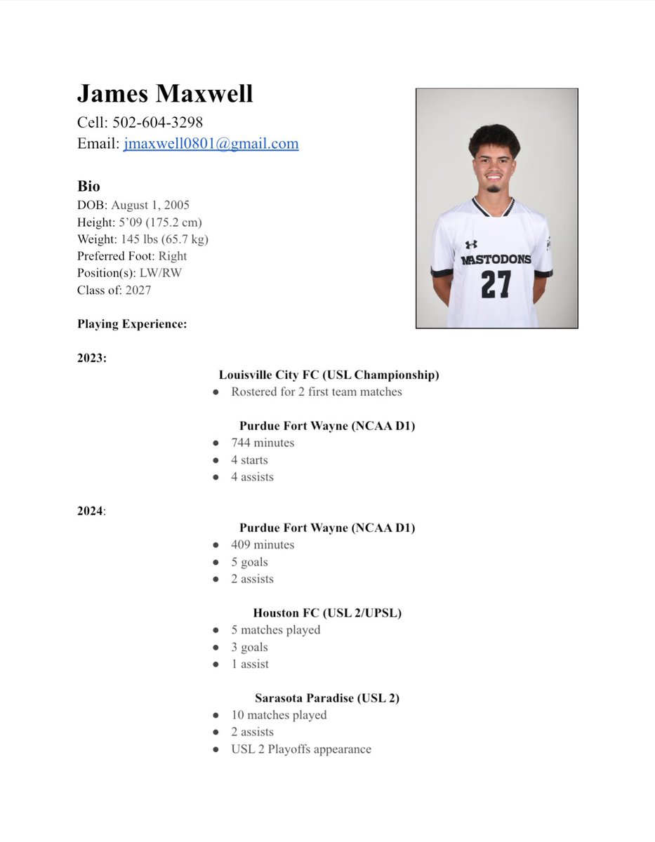 James10Maxwell's tweet photo. James Maxwell Player CV, college statistics, and highlight video.

https://t.co/8uQpZmpfBC https://t.co/OLeeM0mBDs