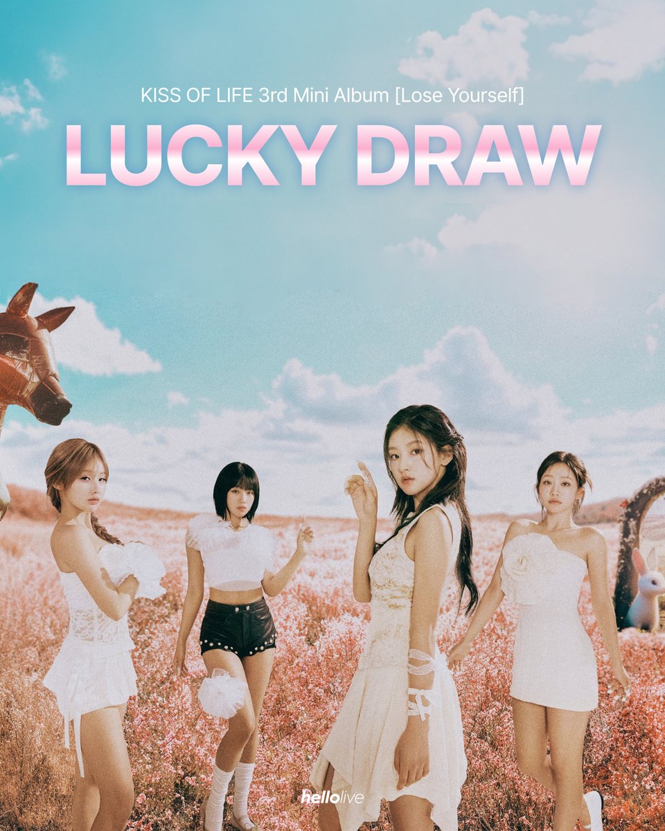 hellolivetv's tweet photo. #KISSOFLIFE 3rd Mini Album [Lose Yourself]
🐹LUCKY DRAW EVENT🐹

✨응모자 전원 케로오프 ver. 1종 증정!
✨4장 이상 구매 시 붕어빵 ver. 1종 증정!
🍀추첨 8명에게 낙서 폴라로이드 랜덤 증정!

🛒https://t.co/dbrXdmasqV
📆 ~ 12/2 (월) 23:59 KST 마감

#키스오브라이프 #KIOF https://t.co/UnTxLWhZFy