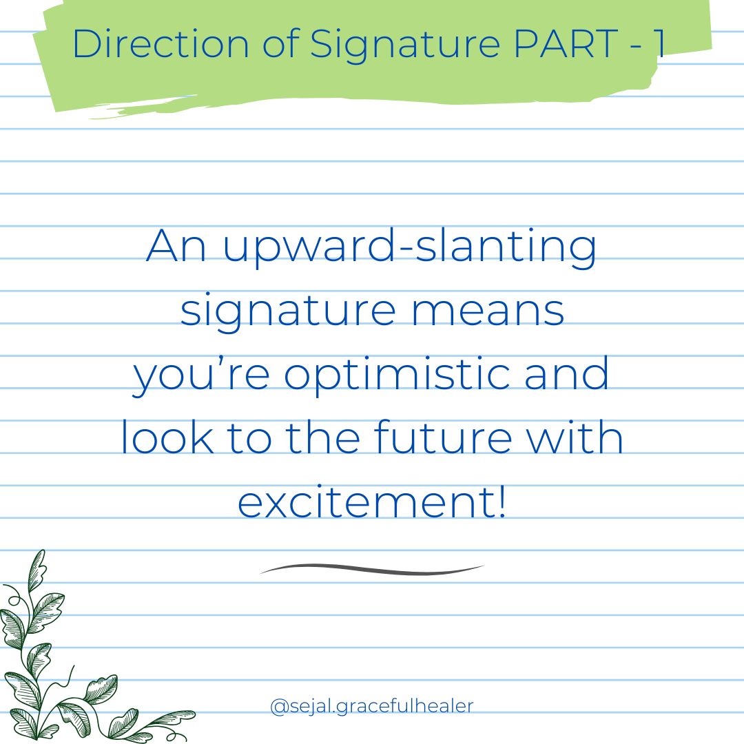 sejal1516's tweet image. An upward-slanting signature means you’re optimistic and look to the future with excitement!
&quot;Did any of these surprise you? Share this post!&quot;
Follow for more post @sejal.gracefulhealer
#HandwritingTips #Graphology #HandwritingAnalysis #PsychologyAndHandwriting #HandwritingMatter