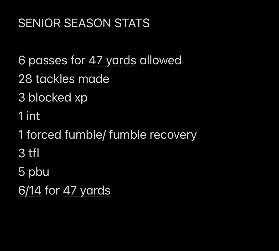 Thankful I got the opportunity to play this great sport. Thank you to my teammates, coaches, the Edison community, and all my other motivators!!

Senior season highlights below⬇️

hudl.com/profile/164655…