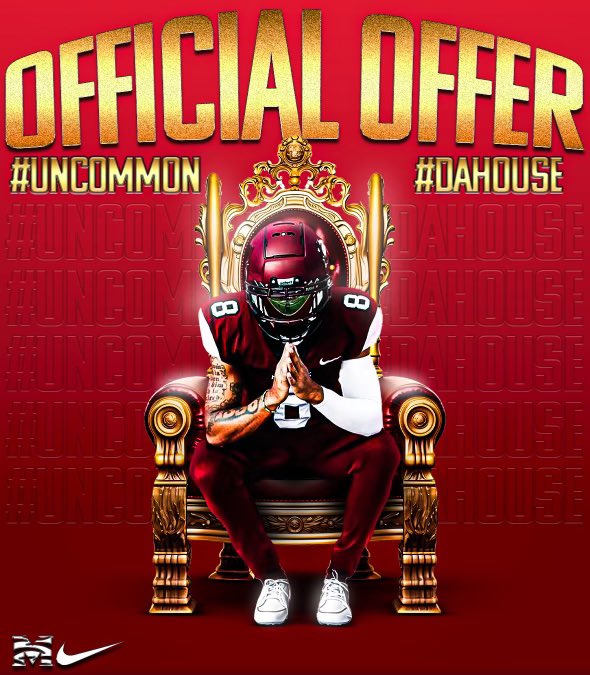 LavonskiT2's tweet photo. After having a great conversation with @CoachCWalk7 i am blessed to receive my first offer #AGTG🙏🏾 
@MorehouseFB @Coachacannon @H2_Recruiting @coachtate9 https://t.co/no8HvUZakG