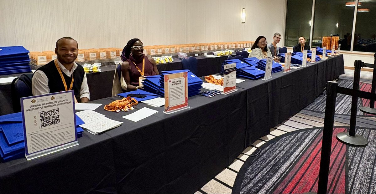 P2PConnects's tweet photo. Exciting moments at the P2P 2024 National Conference registration desk! A warm welcome to all participants as we kick off this incredible event. Special thanks to @PICSSociety for sponsoring registration. Let’s make it memorable! 
#P2PConference #Networking #Innovation https://t.co/vaJFdqqhAZ