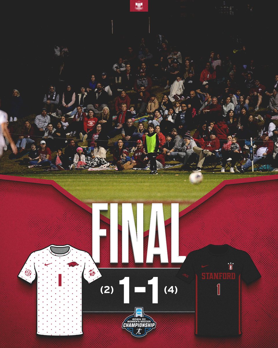 RazorbackSoccer's tweet photo. Stanford advances to the Elite 8 on penalties https://t.co/0IrE9uepg7