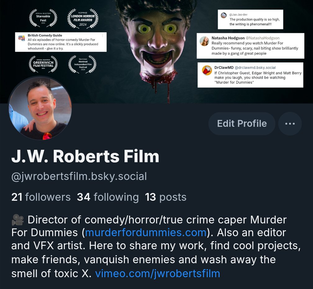 JWRobertsFilm's tweet photo. 🦋 I'm on that Bluesky thing now. To quote Abe's Oddysee, "Follow me!" #trojantweet🐎 https://t.co/x10e1UTF2d