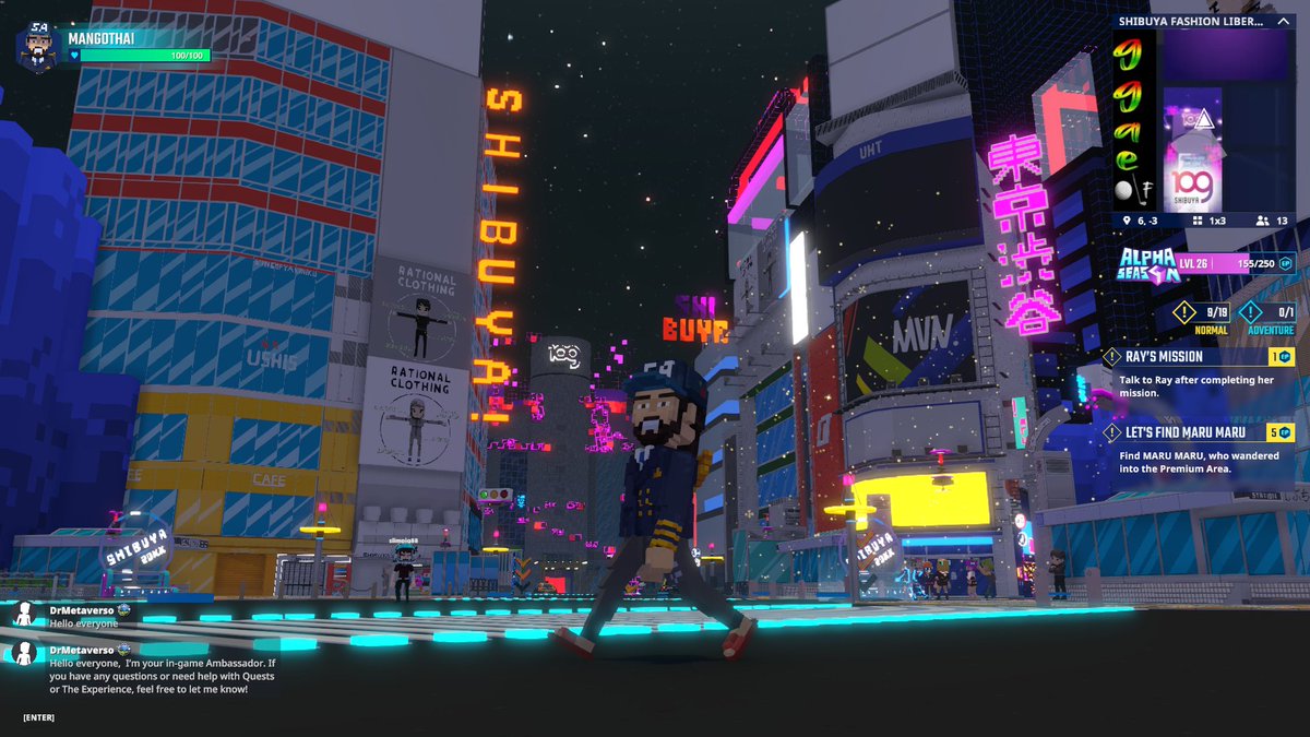 janova2014's tweet photo. Strutting my stuff in @SHIBUYA109NET Fashion Liberation in @TheSandboxGame. Tokyo street style has nothing on this! 👗👠 https://t.co/ph8IhJyEeX #TheSandbox #AlphaSeason4 #AS4SocialChallenge https://t.co/AcX8ndLEPB