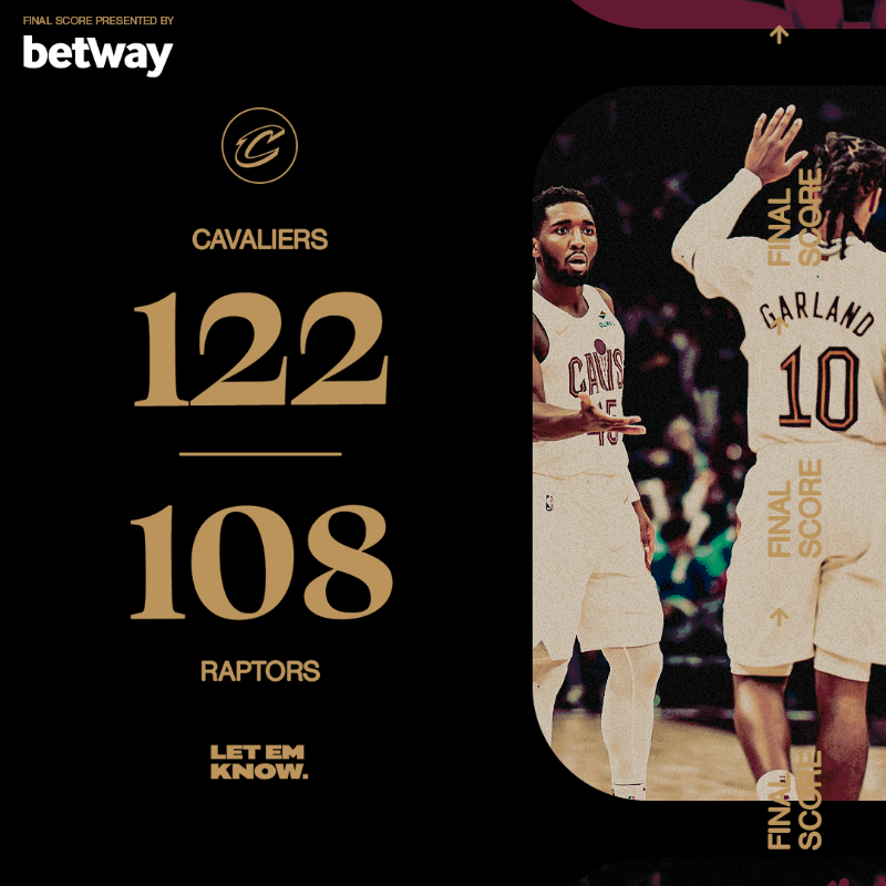cavs's tweet photo. Sunday DUB. 

HIGHLIGHTS &amp; STATS 📊: https://t.co/z6EYAbvEzw 

@betwayUSA | #LetEmKnow
