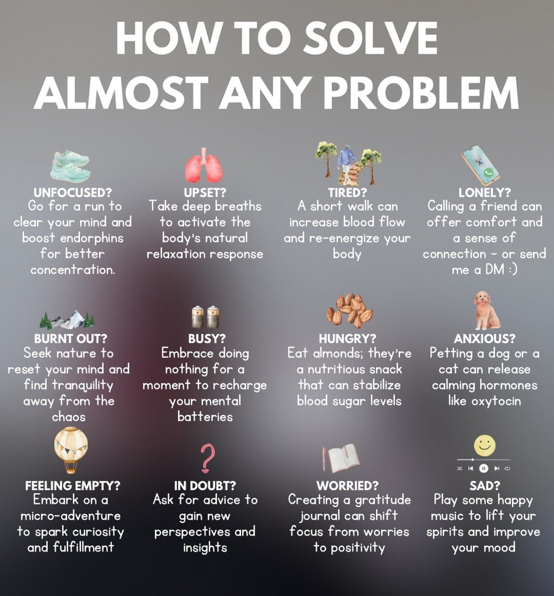 How to solve almost any problem: