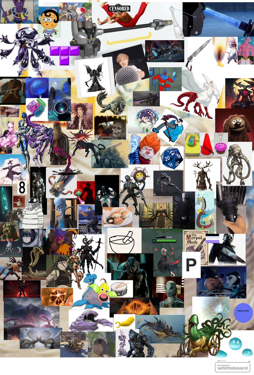 stephtxt's tweet image. the gang finally got around to doing a hear me out cake :') (there's a cake under there somewhere...)