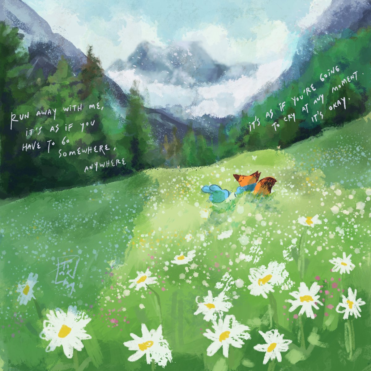 aymkcap's tweet photo. Mostly using Procreate for quick doodles and simple illustrations 🌸🌱 https://t.co/BY70AKhyS1