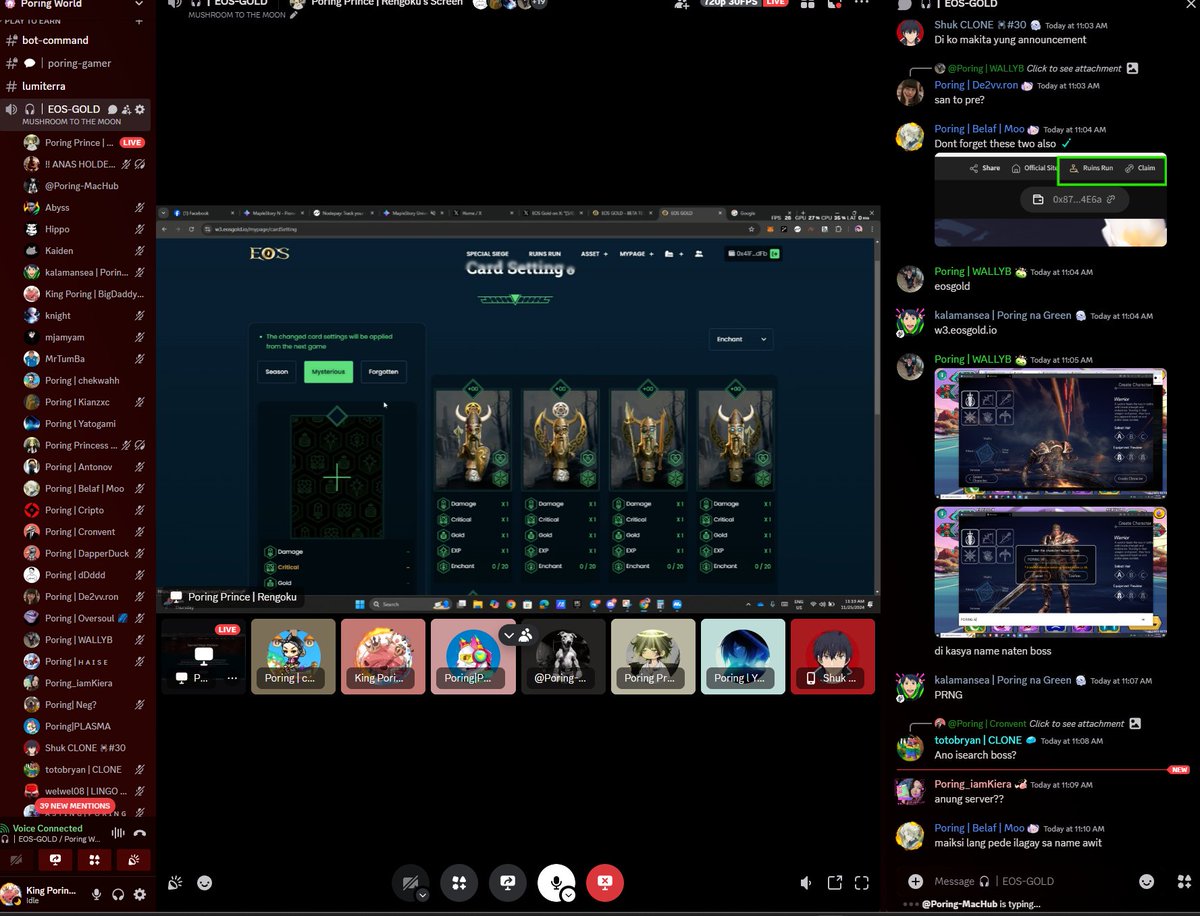 bigdaddydaks's tweet image. Porings are so very active when it comes to Web3Games. right now we are playing @EOSGold_global 

Let&apos;s gooo @poringworldweb3 Let&apos;s play and earn together!

#Play2earn #p2a #poringworld #poring