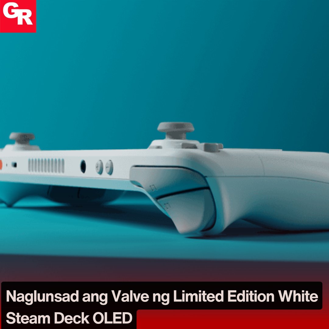 GRGlamritz's tweet image. Inilunsad ng Valve ang bagong Limited Edition White Steam Deck OLED, na may bagong eleganteng design at OLED screen para sa mas magandang display at mas malinaw na mga kulay. 
gr888.co/review/33198
#gr888 #gr8888 #steamdeck #valve #gaming #oled #limitededition