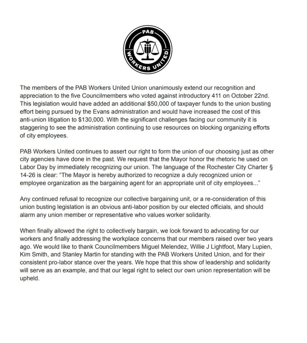PAB Workers United (@pabwunited) on Twitter photo 