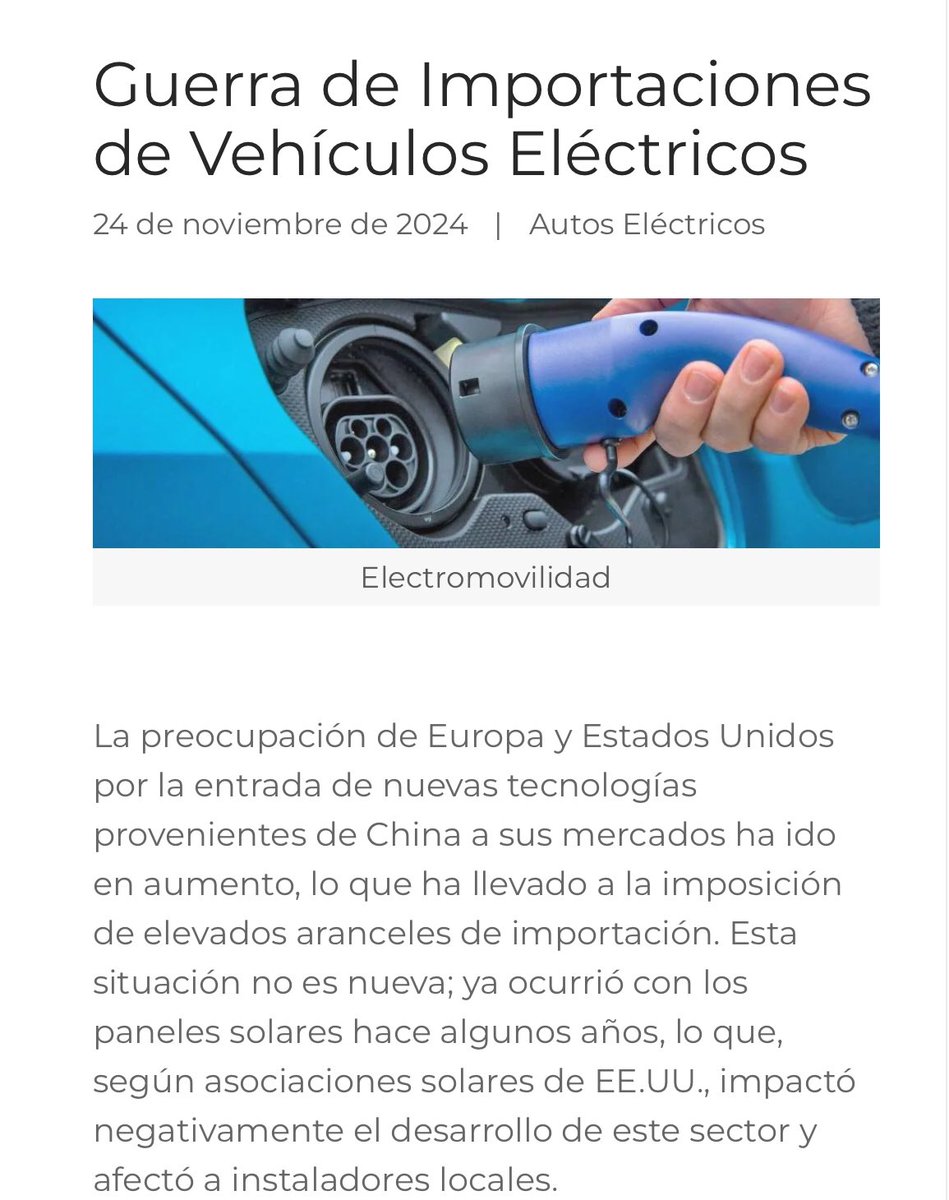 NanikSinghC's tweet photo. Guerra de Importaciones de #VehículosEléctricos 
⚡️🔋⚡️🚙
#USA🇺🇸 #EU🇪🇺 #China🇨🇳
#PotenciaVerde✅
#BlogVerde❇️
https://t.co/qvud0eNeI6 vía @potencia_verde https://t.co/5TNBuCXDBv