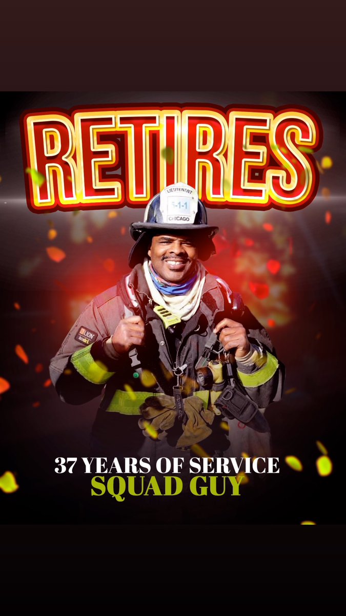 blackfirebrigad's tweet photo. Honor of a Lifetime
Lieutenant Q
SQUAD Guy
There’s no SQUAD without Q
#37YearsofService
#Badge190
#firefighter
#Squad1
#cityofchicago
#CFD
#chicagofiredepartment
#chicago
#theresnosquadwithoutq
#myway
#BlackFireBrigade
#cabrinigreen
#CGforLife
#cabrini https://t.co/qjbilNXgO0