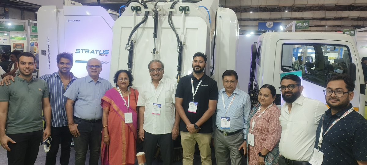 spruceupindia's tweet photo. Thank you to everyone who stopped by our booth at Clean India Show, Bombay Exhibition Centre! 🙌 It was amazing to showcase Stratus Sweeper’s power and efficiency. 
Let’s talk more about how it can transform your cleaning operations!
Know More - https://t.co/cyW3QECiTI https://t.co/g3GlGerKoX
