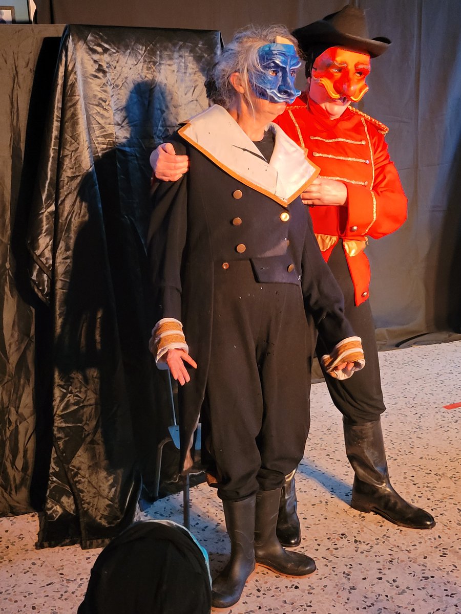 Playing Commedia just got even more fun with NAPOLEON, in French, of course - with some English-speaking characters.  I loved directing and creating the dramaturgy with our ensemble, Simsalabim Productions, to mark the Gallerie Vidourle Prix closing of their Freak Show exhibition