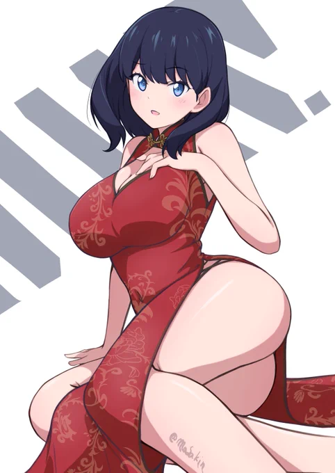 #グリッドマンユニバース #GRIDMAN_UNIVERSE  裕太カラーver.のチャイナドレス 