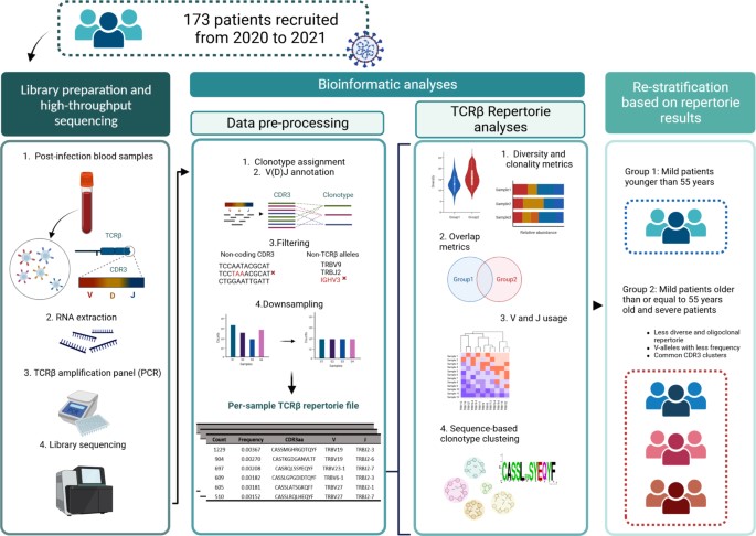 #PublicaciónCientífica

“The T-cell repertoire of Spanish patients with COVID-19 as a strategy to link T-cell characteristics to the severity of the disease”

humgenomics.biomedcentral.com/articles/10.11…

<a href="/agorafacmed/">Fac. Medicina UGR</a> <a href="/clinicogranada/">Hospital Universitario Clínico San Cecilio</a> <a href="/Lorgen_Granada/">Lorgen Granada</a> <a href="/ibsGRANADA/">ibs.GRANADA</a>