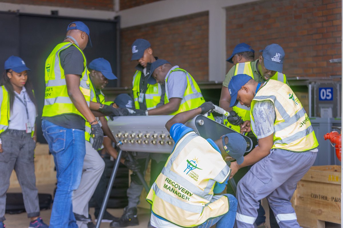 RwandaAirports's tweet photo. Huge thanks to our partners @ACI_Africa, @RwandaCAA , and @RESQTEC_AR for making this vital training a success. ✈️ #Aviation #AircraftRecovery https://t.co/8LLqdk8UMU