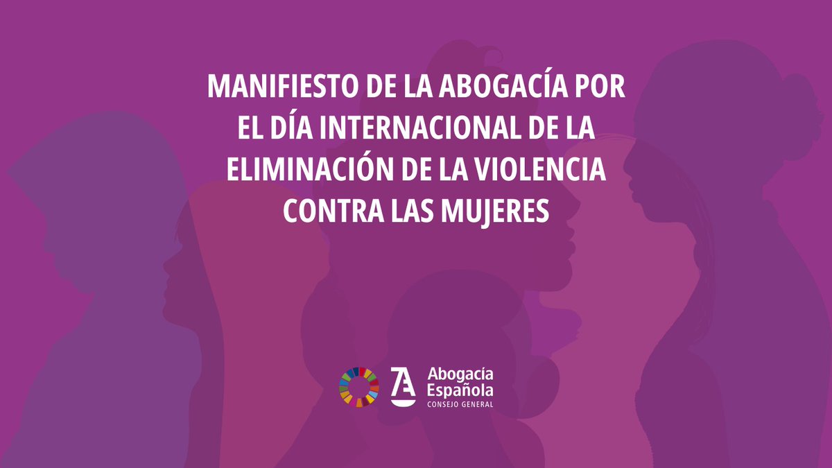 El #25N se conmemora el Día internacional de la Eliminación de la Violencia contra las Mujeres y desde la Subcomisión de Violencia sobre la mujer de <a href="/Abogacia_es/">Abogacía Española</a> se denuncian todas las formas de violencia que sufren mujeres y niñas por el hecho de serlo. abogacia.es/actualidad/not…