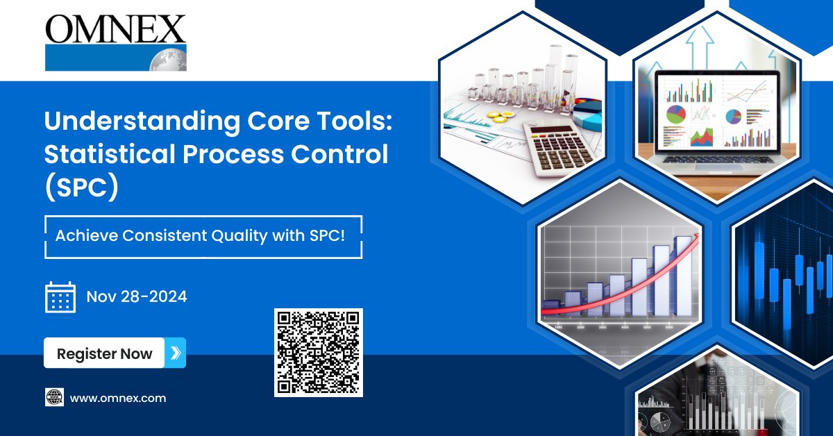 omnexindia's tweet image. 𝐒𝐏𝐂 𝐓𝐫𝐚𝐢𝐧𝐢𝐧𝐠: 𝐘𝐨𝐮𝐫 𝐊𝐞𝐲 𝐭𝐨 𝐐𝐮𝐚𝐥𝐢𝐭𝐲 𝐌𝐚𝐬𝐭𝐞𝐫𝐲!
Understanding Core Tools: Statistical Process Control (SPC)
Date: Nov 28-2024
Enroll Now: hubs.li/Q02ZhSPW0
#SPCtraining #statisticalprocesscontrol #qualitymanagement #continuousimprovement #SPC