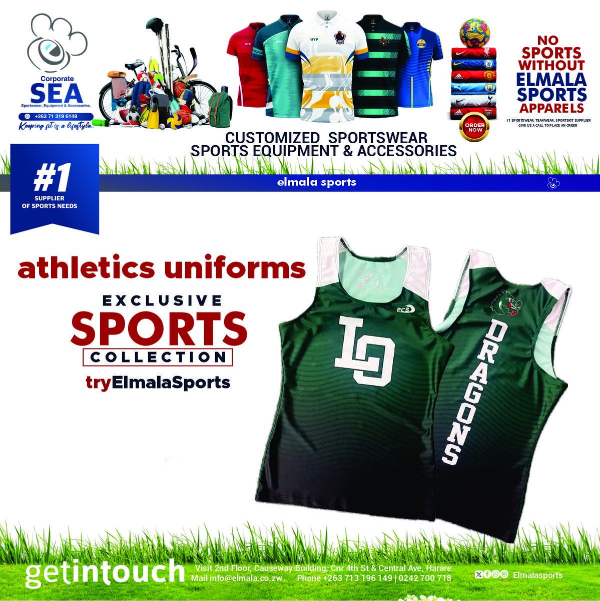Have you chose your 2025 Athletics gear yet? Are you looking for a supplier that gives you the best? Get in touch with Elmala Sports today for all your sporting needs.