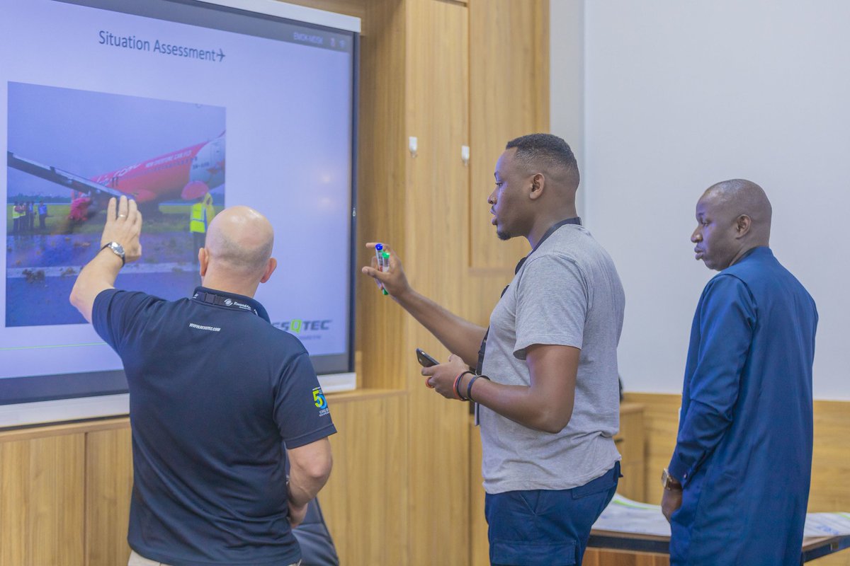 RwandaAirports's tweet photo. Looking back at last week's impactful Aircraft Recovery Management Course! https://t.co/Z5zBVhkAk2