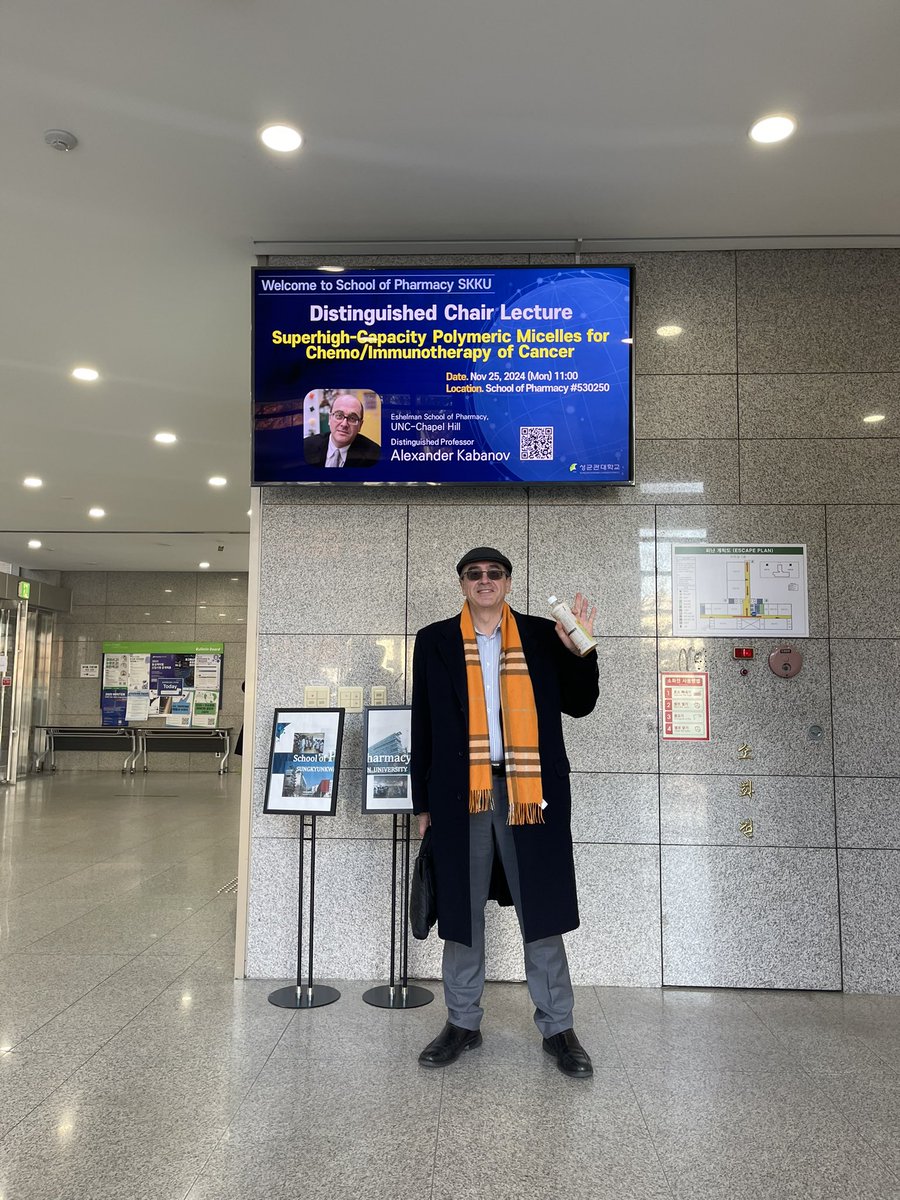 alkabanov's tweet photo. Excited to kick off my speaking tour in South Korea at Sungkyunkwan Universityโs School of Pharmacy, ranked #2 in the country! Great to reconnect with old friends and meet new colleagues and students. #Pharmacy #SouthKorea #SpeakingTour https://t.co/itKNM888bK